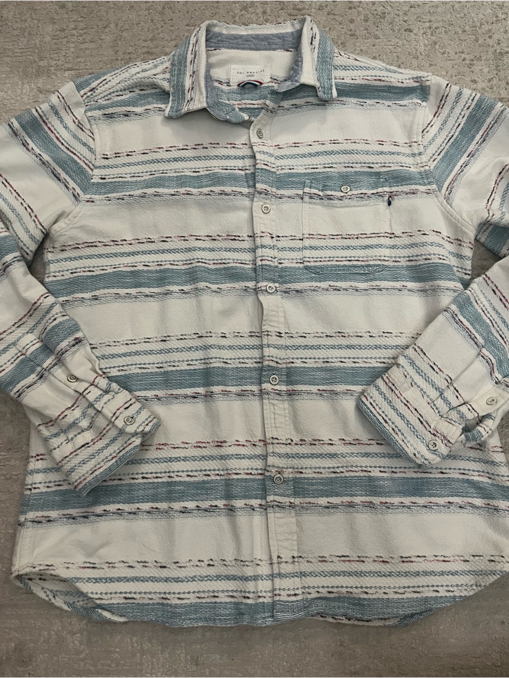 Sol Angeles Textured Knit Button down Shirt